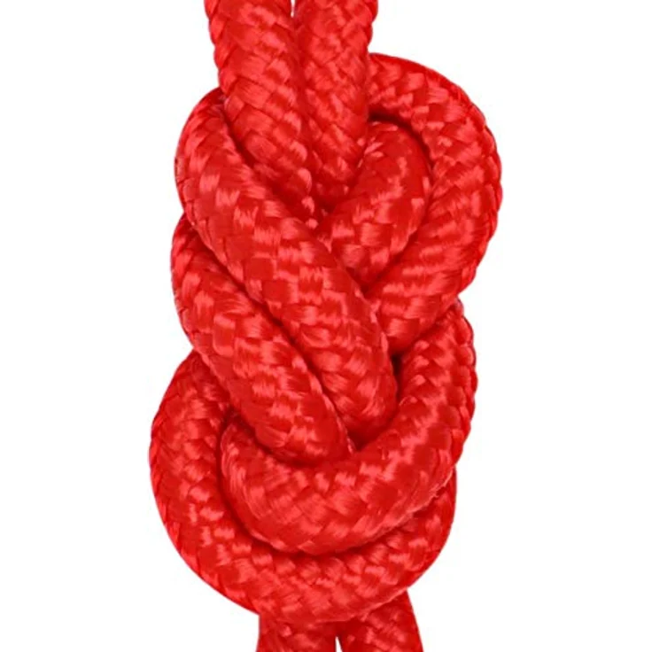 normani Polypropylen-Seil, belastbar bis 250 kg, rot, 9mm/60m, für Camping und Freizeit – Bild 3