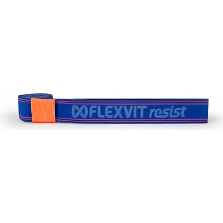 FLEXVIT Resist Band, Fitnessband für Ganzkörpertraining und Koordination, mittlerer Widerstand, OEKO-TEX zertifiziert, hautfreundlich, in Verkehrsblau – Bild 1