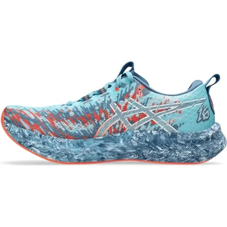 ASICS Performance Noosa Tri 16, Herren Laufschuhe, atmungsaktives Mesh-Obermaterial, gute Bodenhaftung, Gelb-Blau, Größe 44 – Bild 2