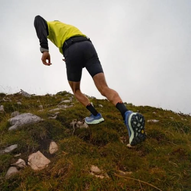 Merrell Agility Peak 6 Herren Laufschuhe, Dunkelblau, mit Vibram MegaGrip Außensohle und FloatPro Foam-Zwischensohle – Bild 3