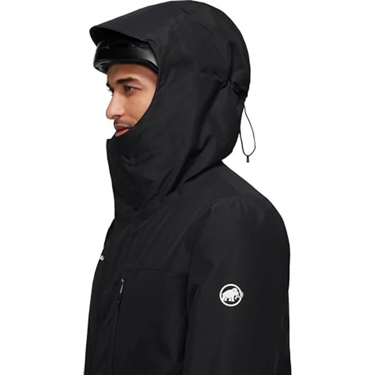 Mammut Fall Line HS Thermo Hooded Jacket, wasserdichte Skijacke mit isolierendem Material, schwarz, Größe XL – Bild 7