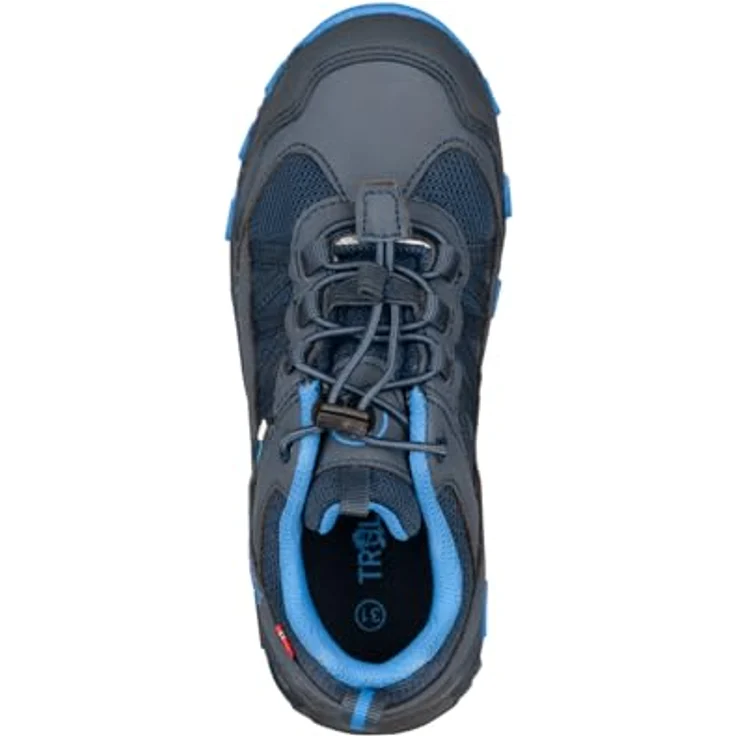 Trollkids Kid's Tronfjell Hiker Low, Unisex Wanderschuhe, wasserdicht und atmungsaktiv, Größe 28, Blau – Bild 3