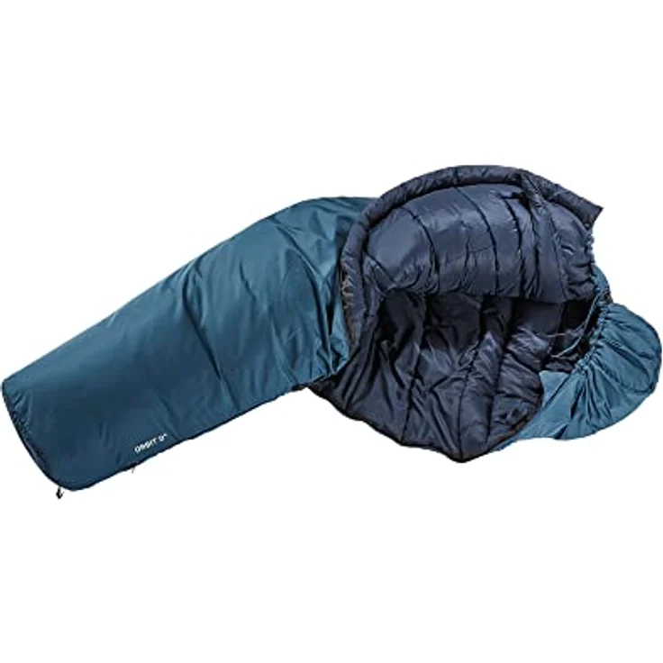 Deuter Schlafsack (220 cm), recyceltes Material, nahtlos, High-Loft Hollowfibre Füllung, Konturkapuze – Bild 2