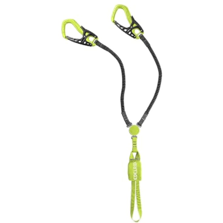 EDELRID Cable Comfort Tri Klettersteigset, Unisex - Erwachsene, mit elastischer Bandkonstruktion, Night-Oasis, one Size – Bild 1