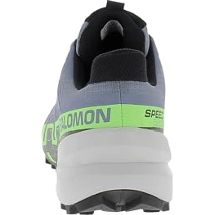 Salomon Speedcross 44 2/3, Laufschuhe mit robustem Mesh-Obermaterial und Schnellschnürung, hellgrau – Bild 6