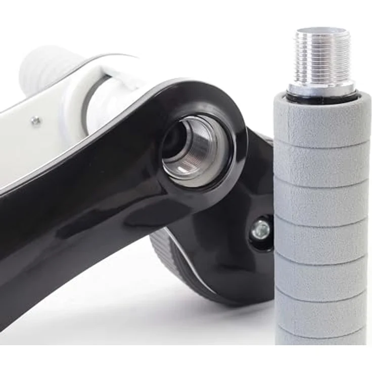 LUXTRI Bauchroller mit Kniematte, klappbar, 240 x 170 mm, 2 Räder, Bauchmuskeltrainer für Oberkörpertraining, bis 120 kg belastbar – Bild 3