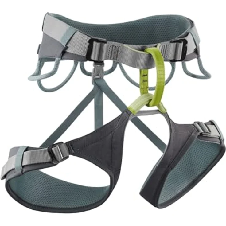 EDELRID Klettergurt Skye, Butterfly-Shape, Bluesign PRODUCT, HMPE-Polyamid, Slide Block-Schnallen, Polyamid Zentralring, 5 Materialschlaufen, Rotzeichnete Verschleißindikatoren, Vierschnallen-Konstruktion – Bild 1