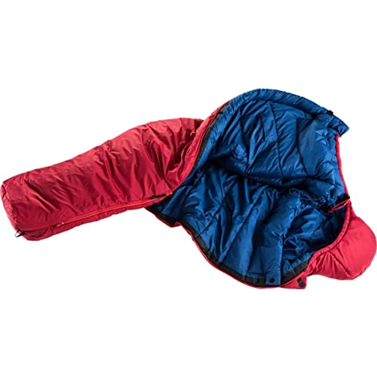 deuter Orbit -5° L, Kunstfaserschlafsack für Körpergrößen bis 200 cm, mit 2-Wege-Reißverschluss und erhöhtem Fußraum – Bild 2