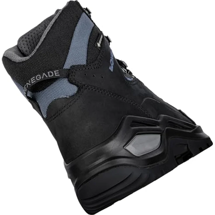 LOWA RENEGADE EVO GTX MID Ws, wasserdichte Wanderschuhe mit GORE-TEX Membrane, schwarz/blau, Größe 42 – Bild 3