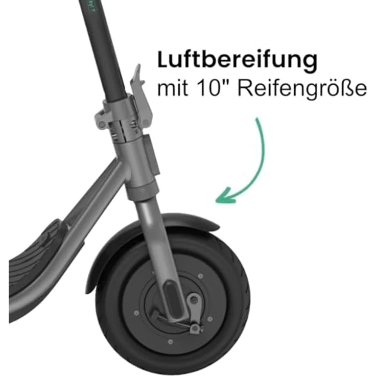 Egret Ey! 7 E-Scooter, 7,65 Ah und 18,5 kg, schwarz – Bild 5