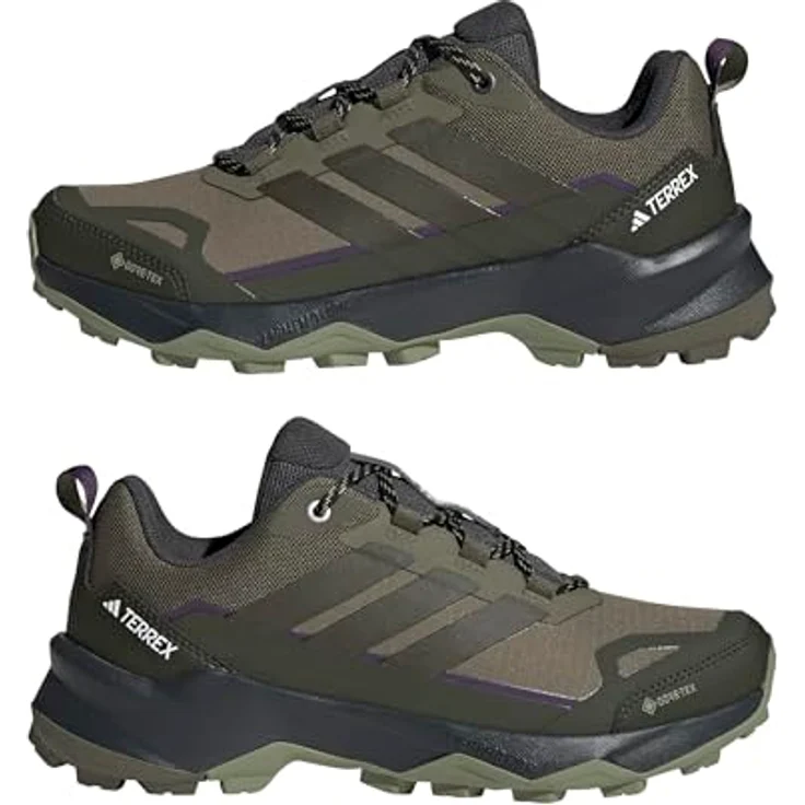 adidas TERREX Skychaser AX5 GORE-TEX Wanderschuhe, Leichte Hikingschuhe mit Continental™ Gummiaußensohle und OrthoLite® Einlegesohle, Schwarz – Bild 6