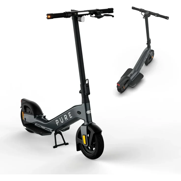 Pureelectric E-Scooter PURE Advance+ Mercury Grey, mit Straßenzulassung, ultimative Fahrposition, 20 km/h, bis zu 40 km Reichweite