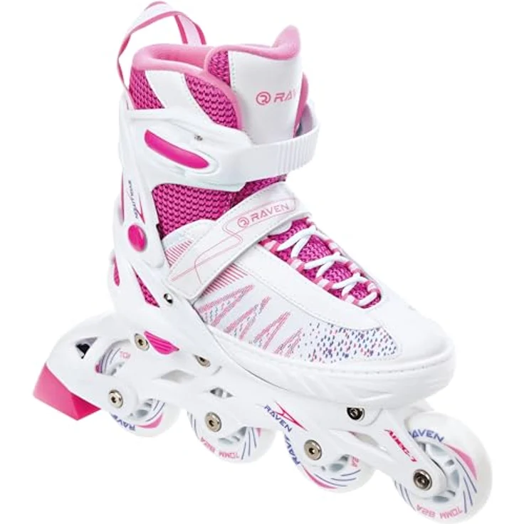 RAVEN 4in1 Inline Skates Triskates Rollschuhe für Kinder Mädchen, verstellbar (Grace, Gr. 28-32, 18,5cm-21cm) mit Double-Vent-System und Double-Shock-Absorbing-System – Bild 3