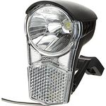 Büchel Fahrradlicht 12 Lux, Dynamo-Betrieb mit Schalter, StVZO zugelassen, Fahrradlampe vorne, Schwarz