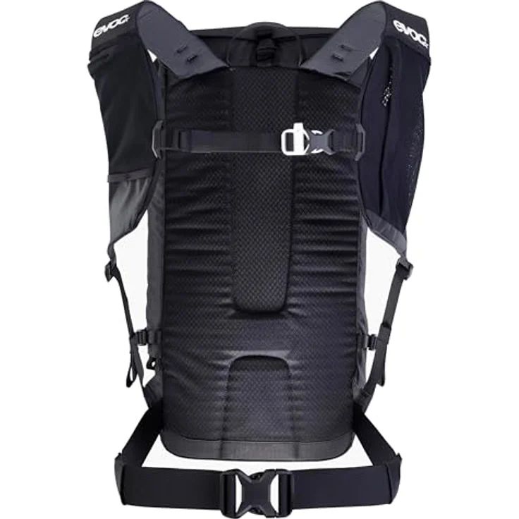 EVOC SUMMIT 20 Wanderrucksack, Sportrucksack mit ergonomischem Tragesystem, Lawinenfach und Trinkblasenfach, 20 l Volumen, Schwarz – Bild 2