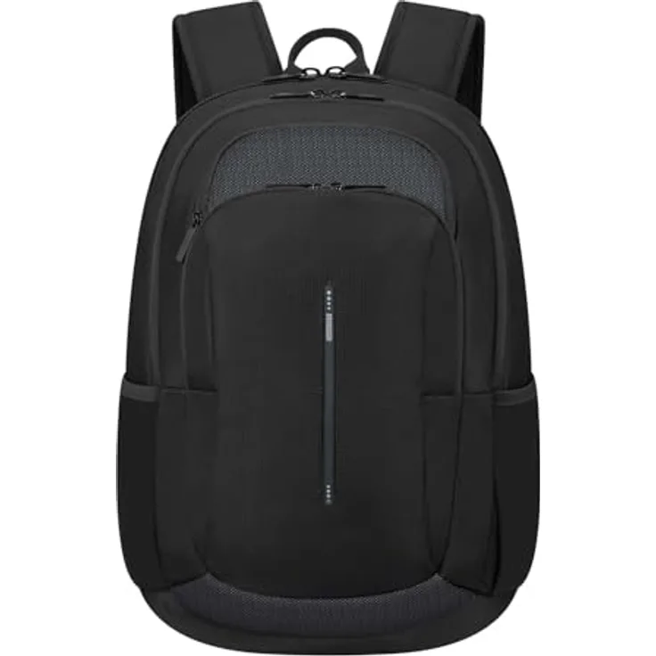 American Tourister Urban Groove, Laptoprucksack 15.6 Zoll, 27 L, 46 cm, Schwarz mit zwei Hauptfächern für Unterlagen und Laptop