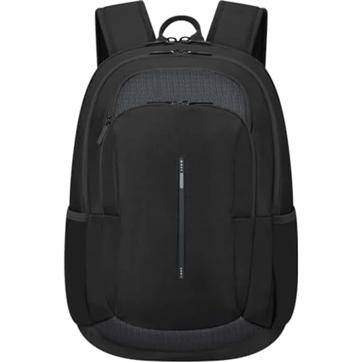 American Tourister Urban Groove, Laptoprucksack 15.6 Zoll, 27 L, 46 cm, Schwarz mit zwei Hauptfächern für Unterlagen und Laptop – Bild 1