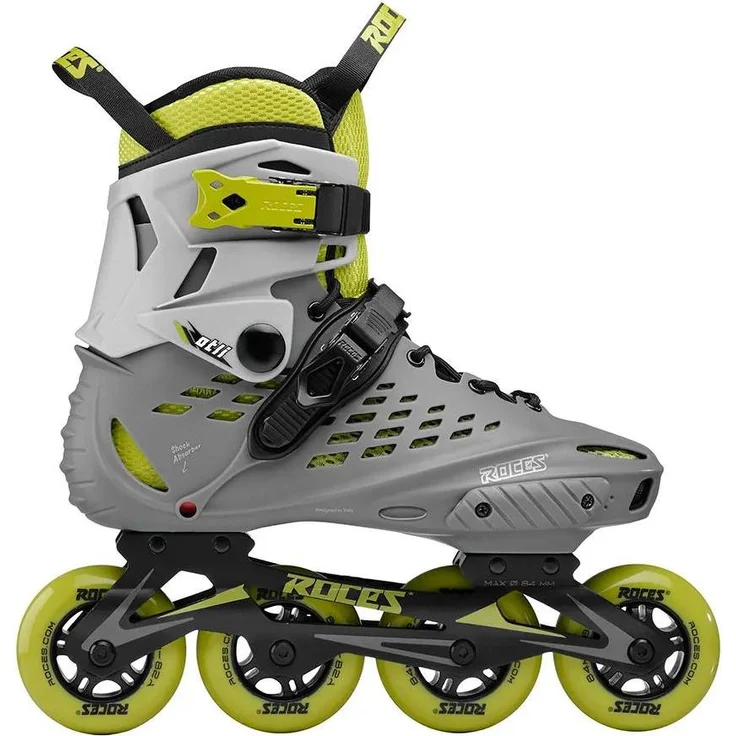 Roces Otli 84 Inline-Skates, grau, EU 44, mit ABEC-7 Lagern und atmungsaktivem Schaft