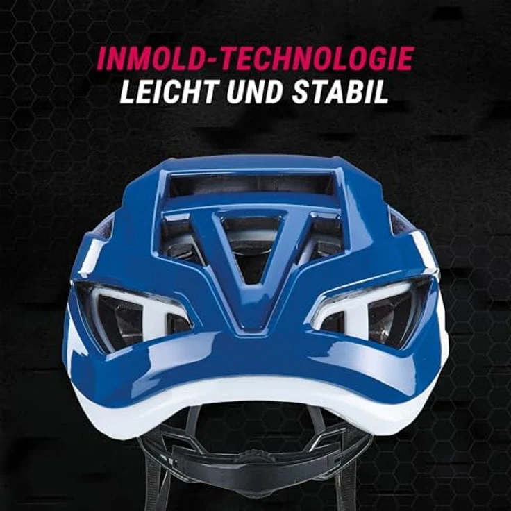 Prophete E-Bike Smart Fahrradhelm, Rotationsschutz, Inmold Technologie, grün/weiß, verstellbar für Kopfumfang 59-62 cm – Bild 4