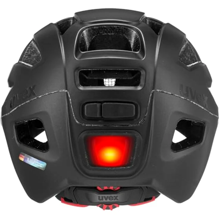 Uvex Sports Velohelm finale Visor, matt schwarz, verstellbar 52-57 cm, mit Visierscheibe und 19 Belüftungsöffnungen – Bild 3
