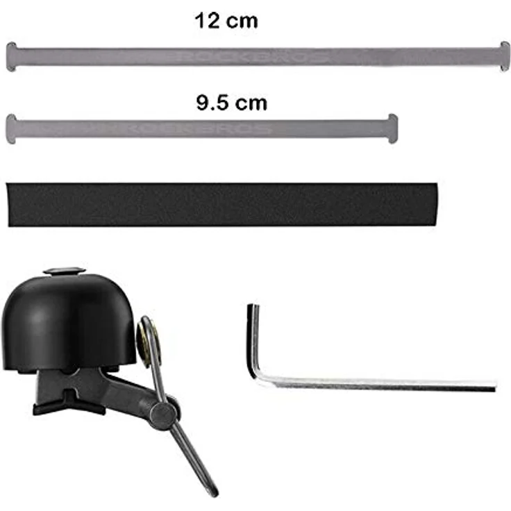 ROCKBROS Fahrradklingel Retro, Handklingel für Lenker mit >75DB Lautstärke, leicht und universell passend für Lenkerdurchmesser 21-31,8mm – Bild 4