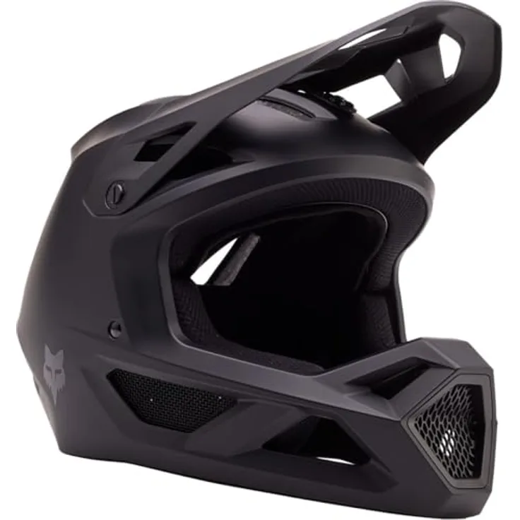 Fox Racing Rampage MT BLK CE/CPSC MTB Helm – ABS-Schale mit MIPS, 360° Belüftung, verstellbares Visier, GoPro-kompatibel, Matte Black, Größe: XS