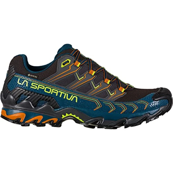 La Sportiva Ultra Raptor II, Trailrunning-Schuh mit GORE-TEX-Futter und optimaler Dämpfung, Storm Blue/Lime Punch – Bild 2