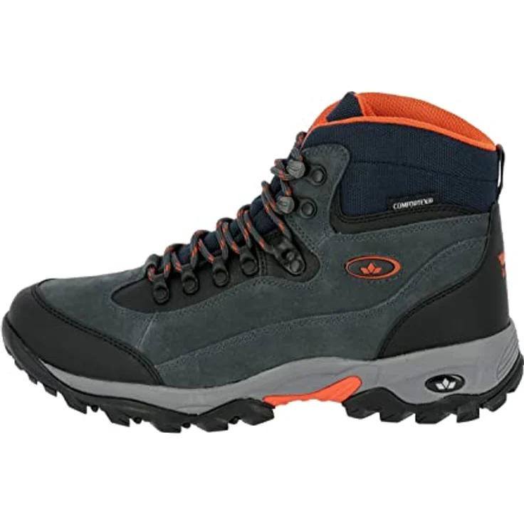 Lico Herren Wanderschuhe Stiefel aus hochwertigem Wildleder, grau, normale Breite, flacher Absatz 3 cm – Bild 2