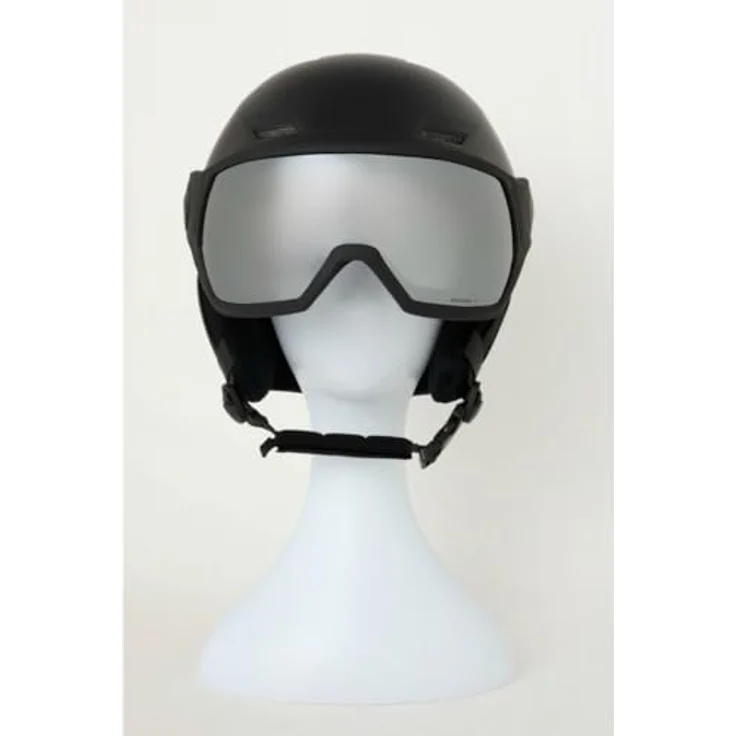 Salomon Herren Pioneer LT Visor Skihelm, Black, M - flacher, stylischer Visierhelm mit guter Passform und modernster Technologie. – Bild 2