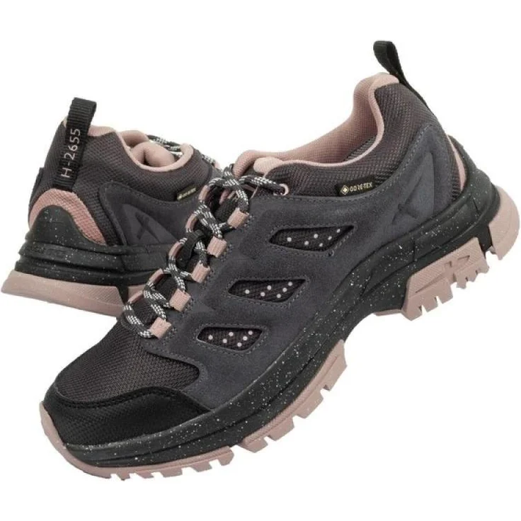 Tamaris Damen Wanderschuhe, Outdoor Wanderschuh Low, wasserdicht & atmungsaktiv mit GORE-TEX, Schwarz, Größe 37