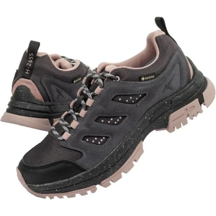 Tamaris Damen Wanderschuhe, Outdoor Wanderschuh Low, wasserdicht & atmungsaktiv mit GORE-TEX, Schwarz, Größe 37