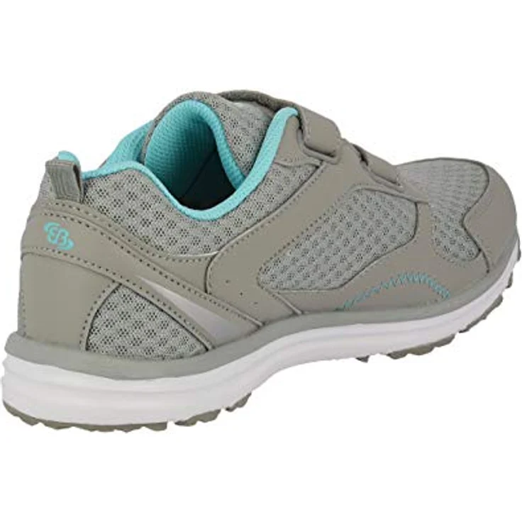 Brütting Damen Laufschuhe Halbschuhe, flacher Absatz 2 cm, Klettverschluss, Grau, Größe 36 – Bild 4