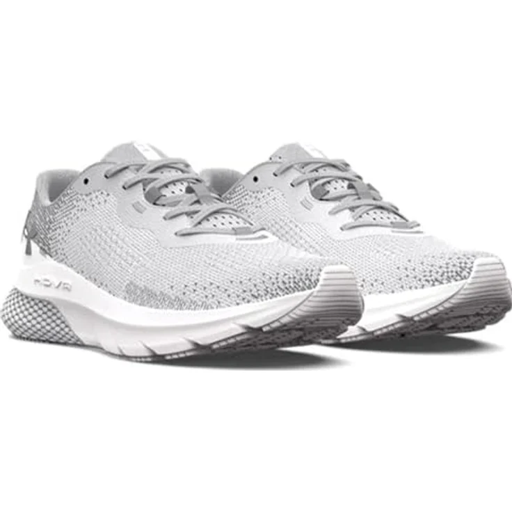 Under Armour HOVR Turbulence 2, Damen Laufschuhe mit reaktionsschneller Dämpfung, weiß, Größe 41 – Bild 3