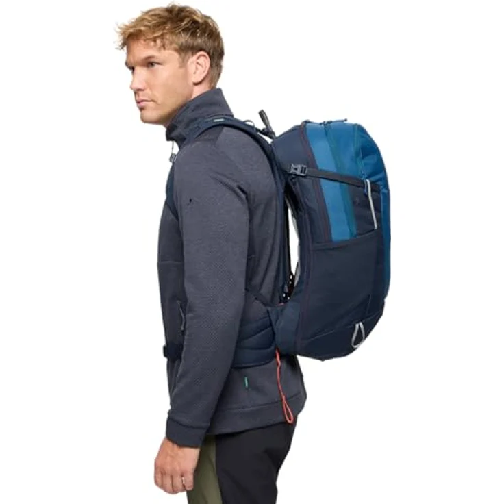 Vaude Wizard Wanderrucksack, 51 cm, blau, 100% Polyamid, kompaktes Design – Bild 7