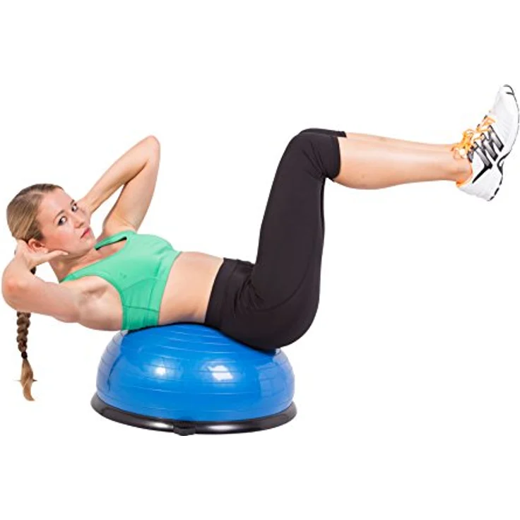 SportPlus Balance Ball Halbkugel inkl. Traningsbänder, ca. 62 cm Durchmesser, Balance Trainer für Gleichgewicht & Stabilität, Nutzergewicht bis 120 kg, SP-GB-001 – Bild 2