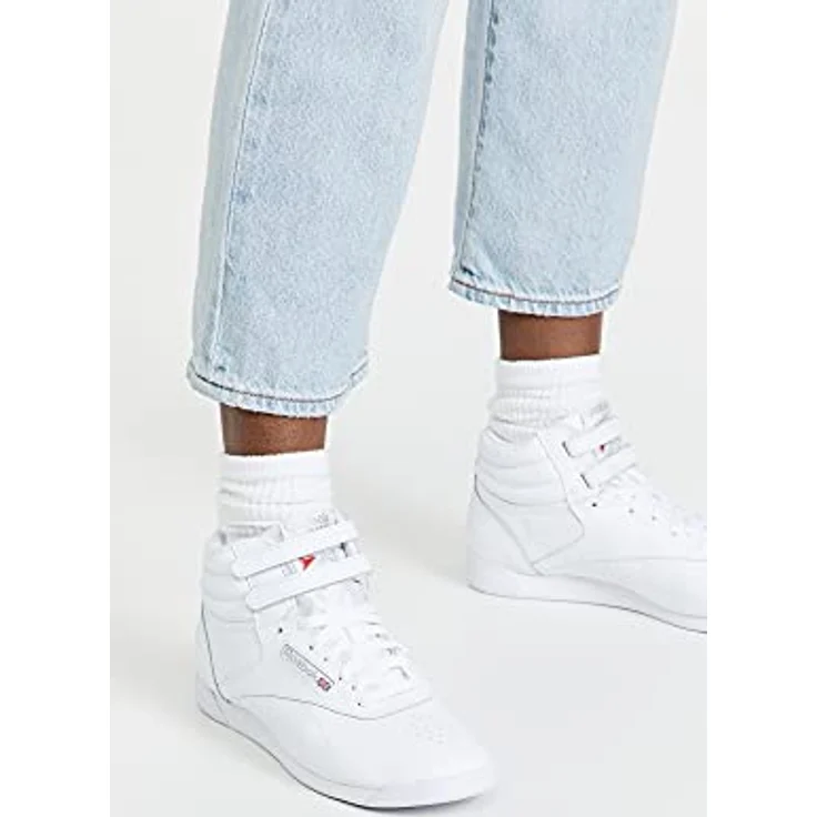Reebok Free Style Hi Classic, Leder Sneaker mit EVA-Zwischensohle, knöchelhoch, weiß – 4 Großbritannien - 37 EU - 6,5 US – Bild 2