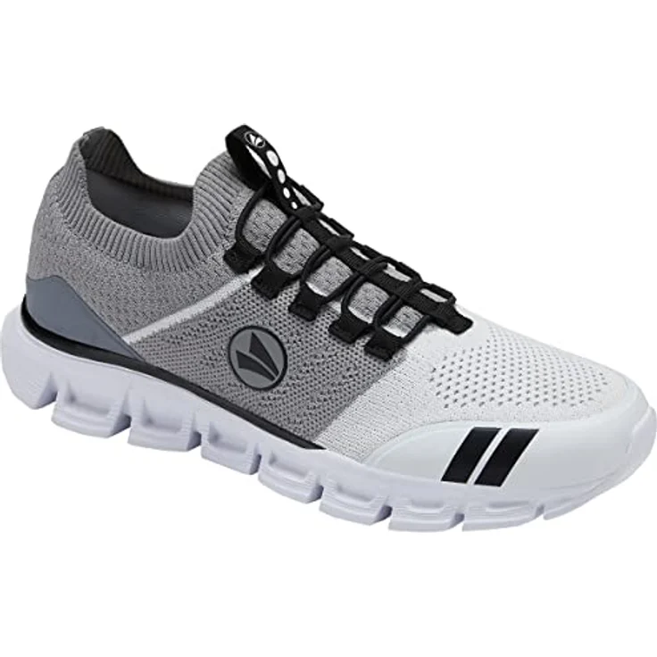 Jako Premium Knit Sneaker, Laufschuhe mit antimikrobieller Ortholite-Einlegesohle und ShockAbsorb EVA-Zwischensohle, grau – Bild 1