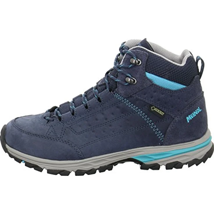 Meindl Damen Wanderschuhe, Outdoorschuhe aus hochwertigem Leder, Größe 41.5, blau – Bild 4