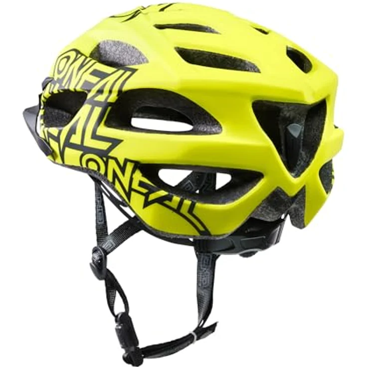 O'NEAL Q RL Fahrradhelm, Neon Gelb, XS/S/M, mit PC/EPS-Schale und PU-Schaum-Polsterung – Bild 9