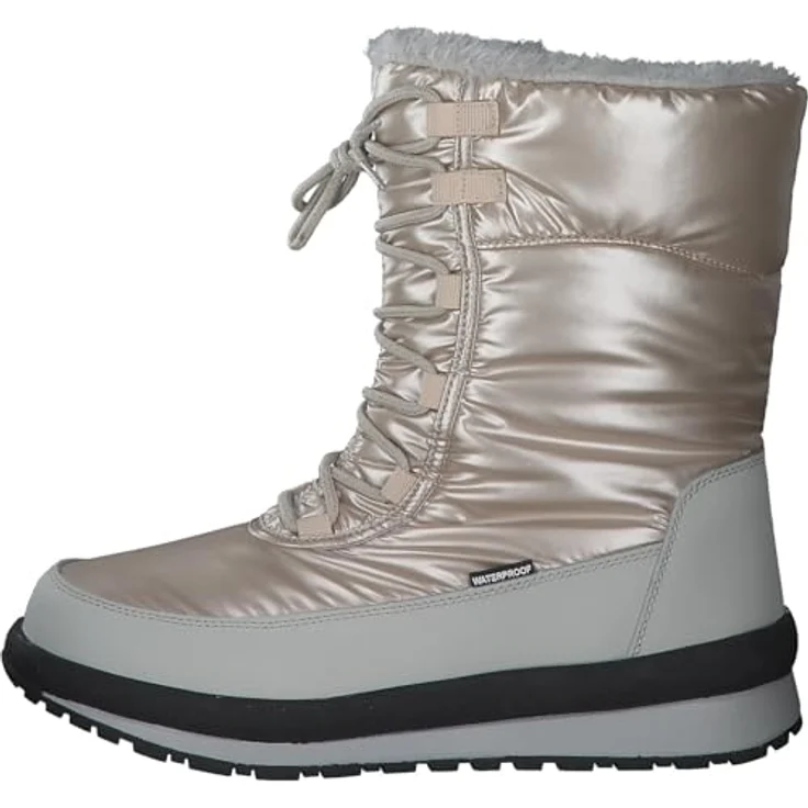 CMP HARMA WMN SNOW BOOT WP, Damen Winterboots mit wasserdichtem Leder- und Textilober-material, beige, EUR 37 – Bild 2