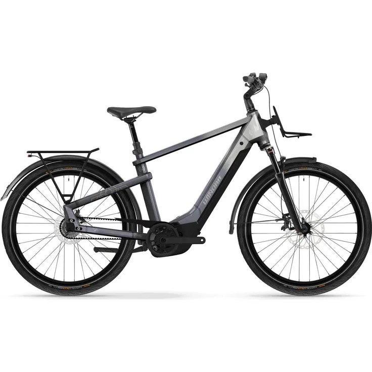 Winora YAKUN R5 PRO HIGH i800Wh 5-G Nexus Cityrad mit Bosch Performance CX Motor, Shimano Nexus Nabenschaltung und hydraulischen Scheibenbremsen, downtown/haze Rh S