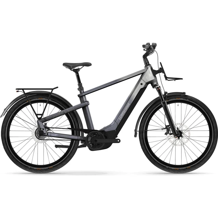 Winora YAKUN R5 PRO HIGH i800Wh 5-G Nexus Cityrad mit Bosch Performance CX Motor, Shimano Nexus Nabenschaltung und hydraulischen Scheibenbremsen, downtown/haze Rh S