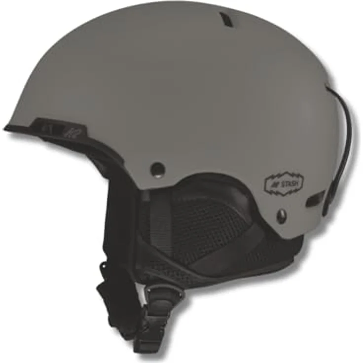K2 Skis Herren Skihelm STASH Smoke, zertifiziert für Rad- und Wintersport, L/XL, mit magnetischer Skibrillen-Halterung und 360 K2dialed Fit System