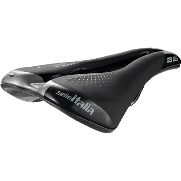 Selle Italia S5 Lady Superflow, Fahrradsattel mit Gelpolster und SuperFlow-Technologie, Schwarz – Bild 2