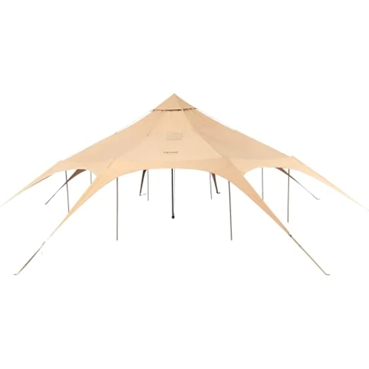 VEVOR Glockenzelt 5 x 2,8 m, Jurten Zelt aus TC-Baumwolle mit Eisenstangen, 8 Fenster, für bis zu 8 Personen, ideal für Outdoor-Abenteuer – Bild 4