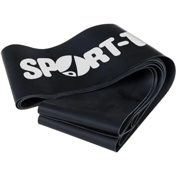 Sport-Thieme Fitnessband 75, Naturlatex Stoffband zur Muskelkräftigung und Ausdauersteigerung, 7,5 cm breit, inkl. Übungsposter