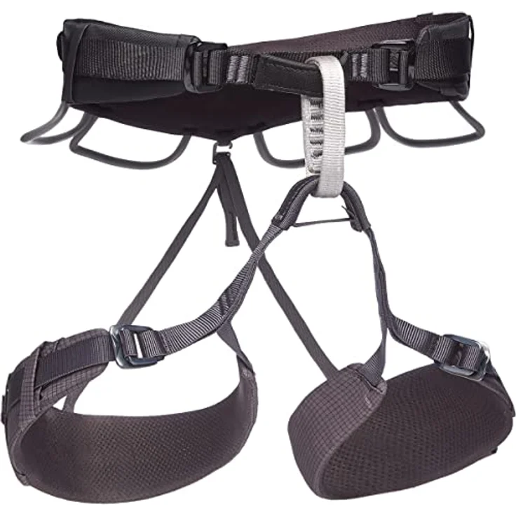 Black Diamond Klettergurt, Anthracite, 2X-Small für Alpinklettern, Klettersteig und Sportklettern – Bild 1