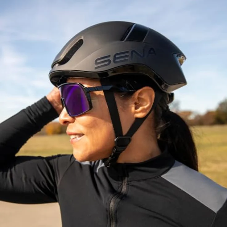 Sena S1 Matte White M Smart Helm, mit Mesh Intercom und LED-Rücklicht – Bild 6