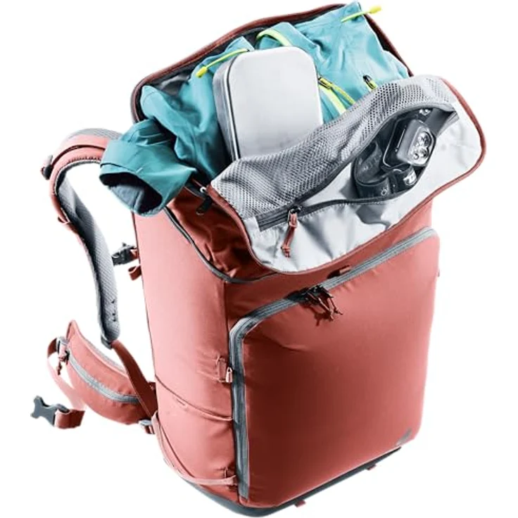 deuter Jaypack 34+ Fotorucksack, mit 4 Liter Volumenerweiterung, für DSLR und Tele bis 500 mm, grau – Bild 4