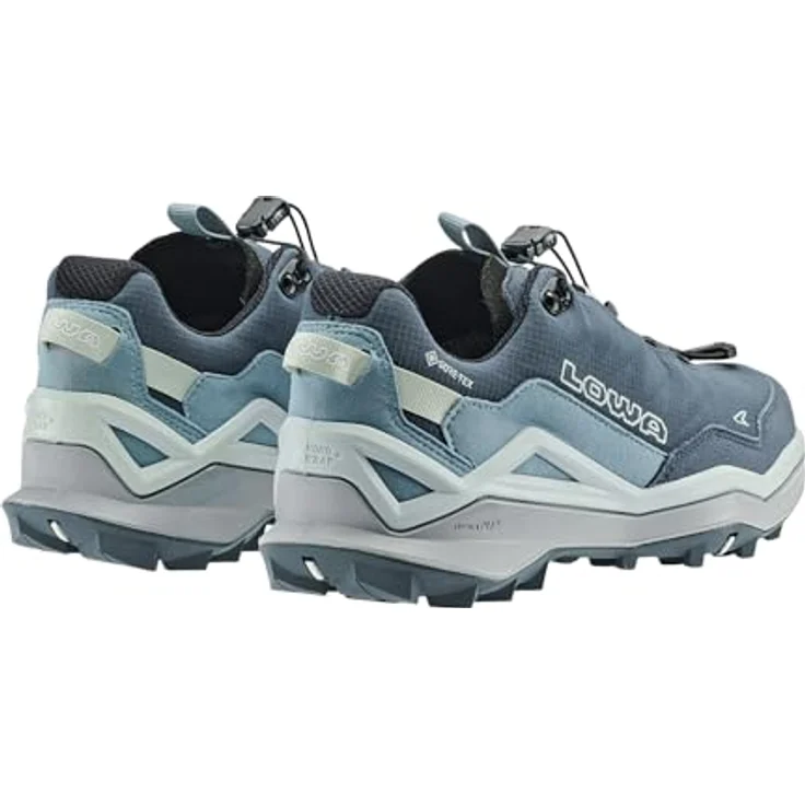 LOWA MADDOX PRO GTX LO SL Ws, Wanderschuhe mit GORE-TEX, schnellem Schnellschnürsystem, rauchblau/blau, Größe 39 – Bild 4